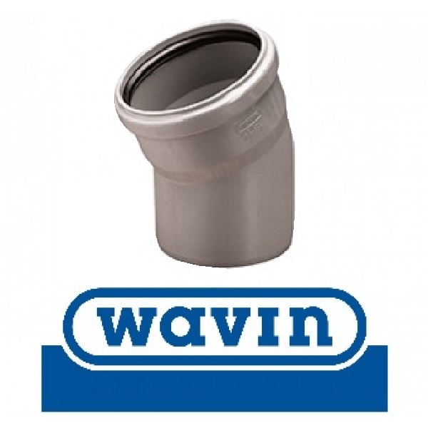 Коліно ПВХ d 110х45 Wavin