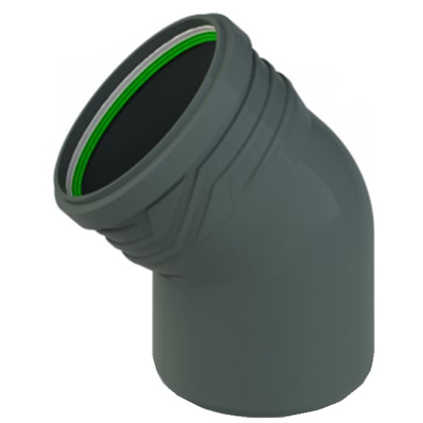 Колено ASG HTR 45° для внутренней канализации