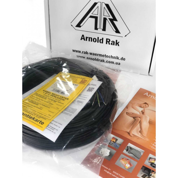 Нагревательный кабель Arnold Rak 120 м, 1800 Вт