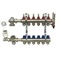 Коллектор теплого пола 6 контуров Krakow