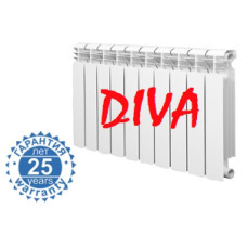 Радиатор алюминиевый Diva 300x85 мм