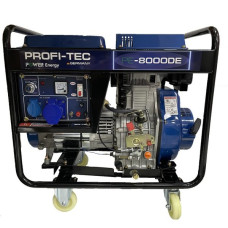 Генератор дизельний PROFI-TEC 8,5 кВт (електростартер)