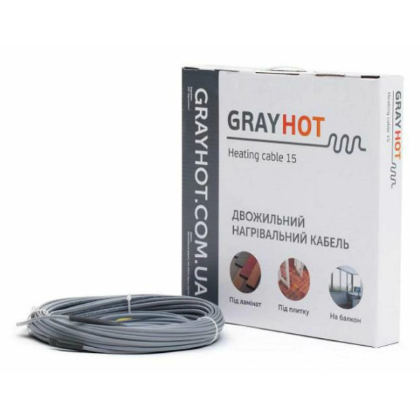 Нагрівальний кабель GRAYHOT 0,8 кв.м, 92 Вт (Грей Хот)