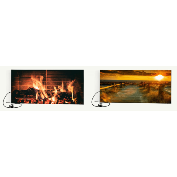 Керамический обогреватель КАМ-ИН 950 Вт Eco Heat с конвекцией и ТР цветная