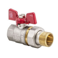 Кран шаровый прямой 3/4 с американкой KOER