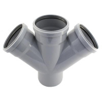 Хрестовина d 110х110мм 45° ПВХ Instalplast