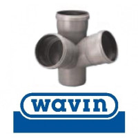 Крестовина двухплоскостная d 110х110х67 ПВХ Wavin