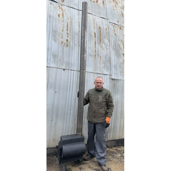 Піч-буржуйка на дровах до 30 кв.м