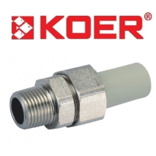 Разборное резьбовое соединение НР 20x1/2&quot; KOER
