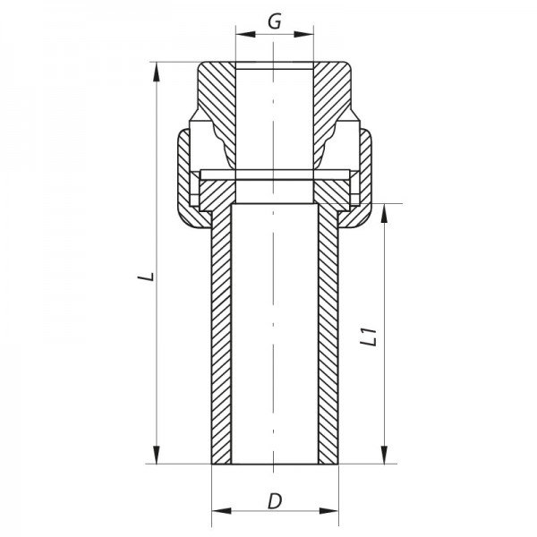 Разборное резьбовое соединение ВР 20x1/2&quot; KOER