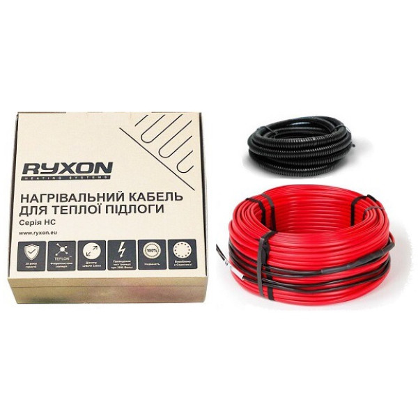 Нагрівальний кабель Ryxon 0,5 кв.м, 100 Вт (Ріксон, Латвія)