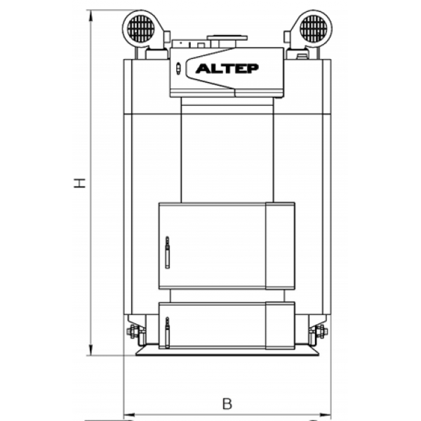 Твердопаливний котел Альтеп Trio Uni Plus 80 кВт