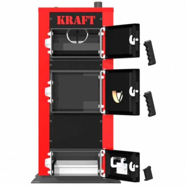Твердотопливный котел Kraft серия E 12 кВт без автоматики