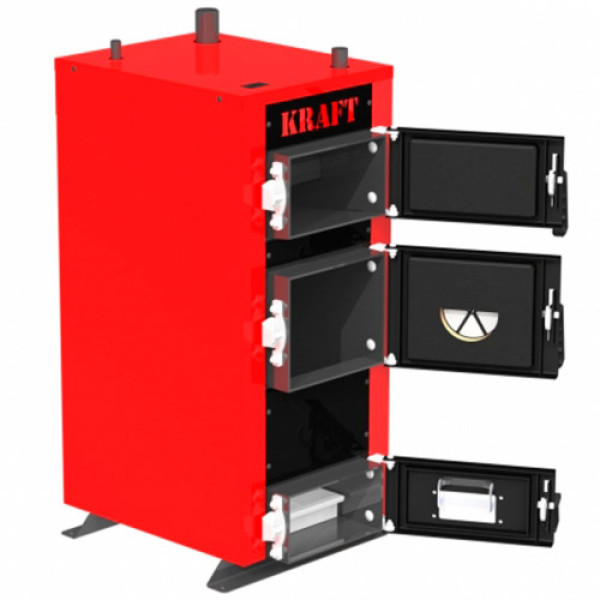 Твердотопливный котел Kraft серия E 12 кВт без автоматики