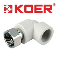 Угол с накидной гайкой 25х3/4&quot; KOER