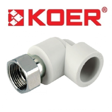 Угол с накидной гайкой 25х3/4&quot; KOER