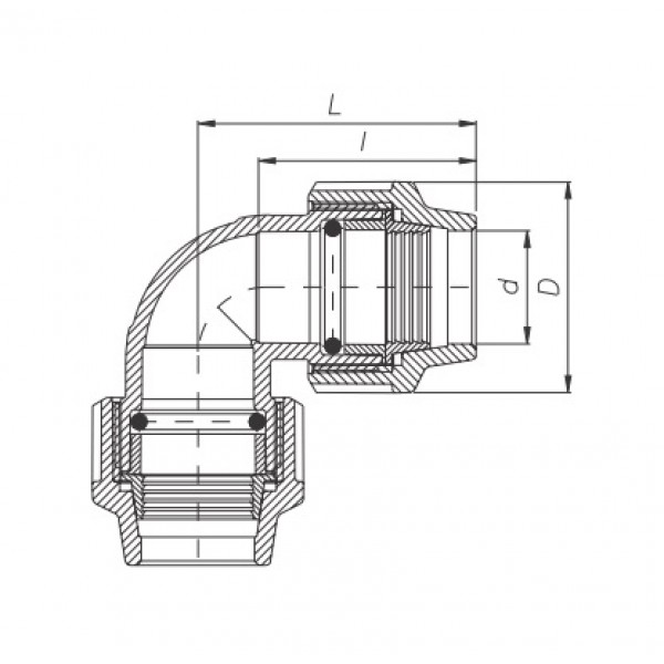 Кут 110х90 Unidelta