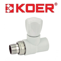 Вентиль радіаторний прямий 25х3/4" KOER
