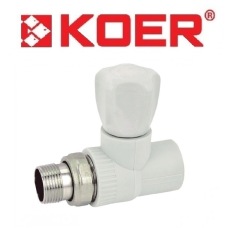 Вентиль радиаторный прямой 20х1/2&quot; KOER