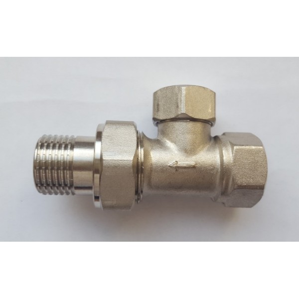 Вентиль радіаторний прямий 1/2" низ AquaMag