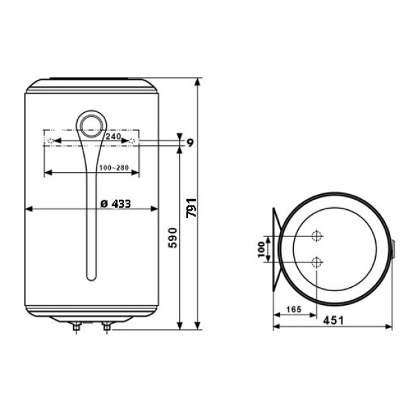 Бойлер Atlantic Combi O'Pro 80 л