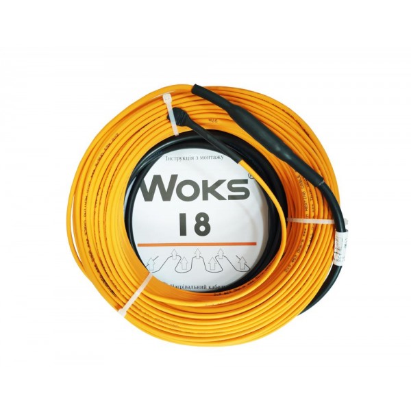 Кабель двожильний WOKS 18, 2.7 кв.м, 660 Вт в стяжку