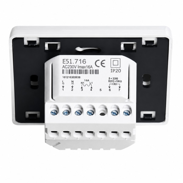 Терморегулятор In-Therm E51 Wi‑Fi White с датчиком пола и воздуха