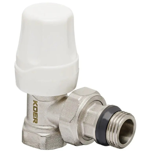 Комплект кранов угловых радиаторных с термоголовкой KOER SET-11 1/2"x1/2"