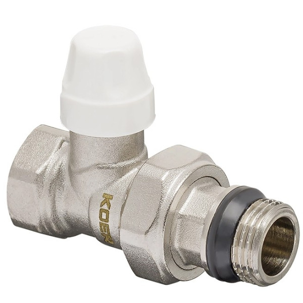 Комплект кранов радиаторных прямых с термоголовкой KOER SET-12 1/2"x1/2"