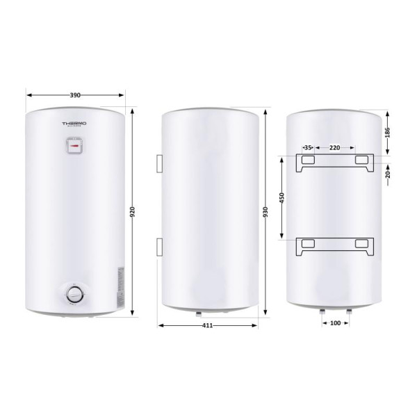 Бойлер 80 л узкий SLIM Thermo Alliance Бойлер 80 л узкий SLIM Thermo Alliance