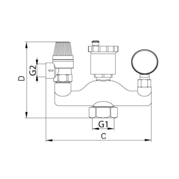 Группа безопасности 3 Bar 1" KOER усиленная