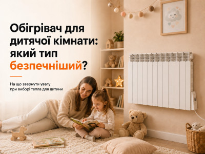 Обігрівач для дитячої кімнати: який тип безпечніший