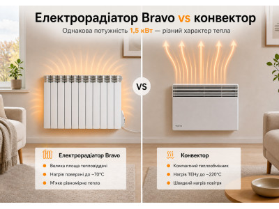 Електрорадіатор чи конвектор: що комфортніше для постійного опалення