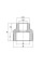 Перехідна муфта PPR 25х20 KOER KP0040