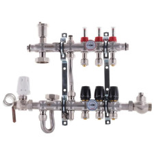 Колектор 3 контури Koer з вбудованим змішувальним вузлом