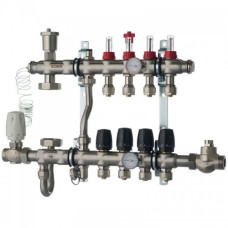 Колектор 4 контури Koer з вбудованим змішувальним вузлом