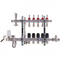 Колектор 5 контурів Koer з вбудованим змішувальним вузлом