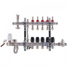 Колектор 5 контурів Koer з вбудованим змішувальним вузлом