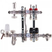 Коллектор 2 контура Koer со встроенным смесительным узлом