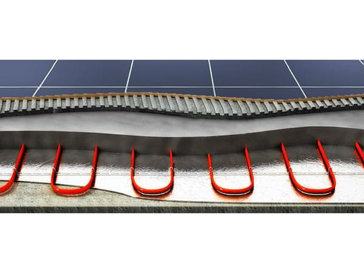 Монтаж теплої підлоги в стяжку