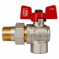 Кран з американкою кутовий 3/4" KOER