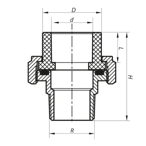 Сгон-американка НР 40х1 1/4" KOER KP0174