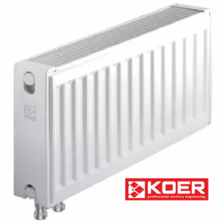 Стальной радиатор Koer 300x1500 мм, 22 тип, нижнее