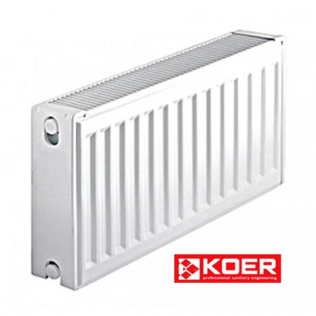 Стальной радиатор Koer 300x900 мм, 22 тип, боковое