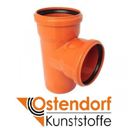 Тройник Ostendorf 200х110 мм 90° ПВХ для наружной канализации