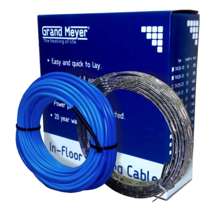 Нагревательный кабель для теплого пола Grand Meyer 6.4 кв.м, 900 Вт