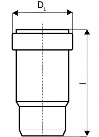 Патрубок компенсационный Ostendorf 50 мм ППР для внутренней канализации