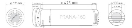 Бытовой рекуператор PRANA ECO LIFE 150 (Прана)