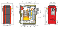 Твердотопливный котел Kalvis 40 кВт (механика)